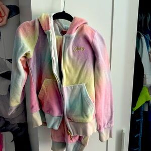 Rainbow juicy couture velour suit